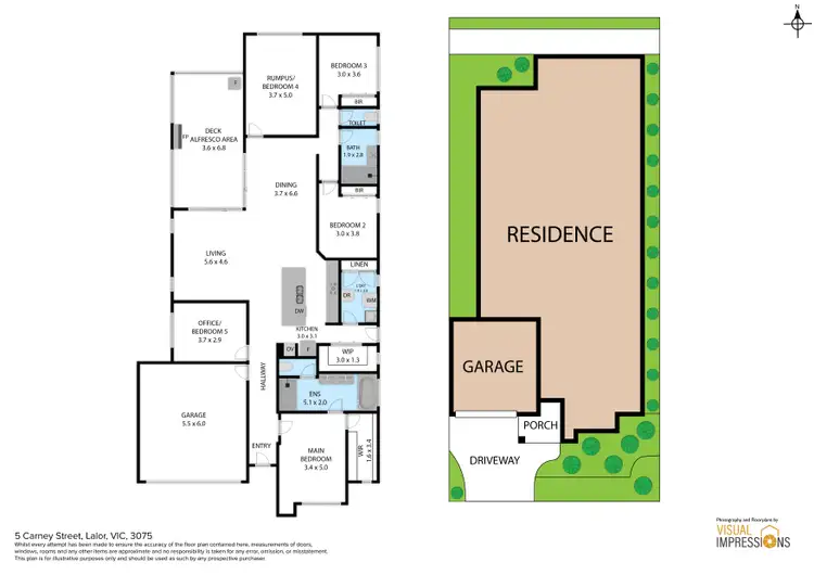 Floorplan of Homely house listing, 5 Carney Street, Lalor VIC 3075