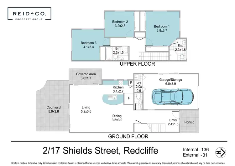 Floorplan of Homely townhouse listing, 2/17 Shields Street, Redcliffe QLD 4020