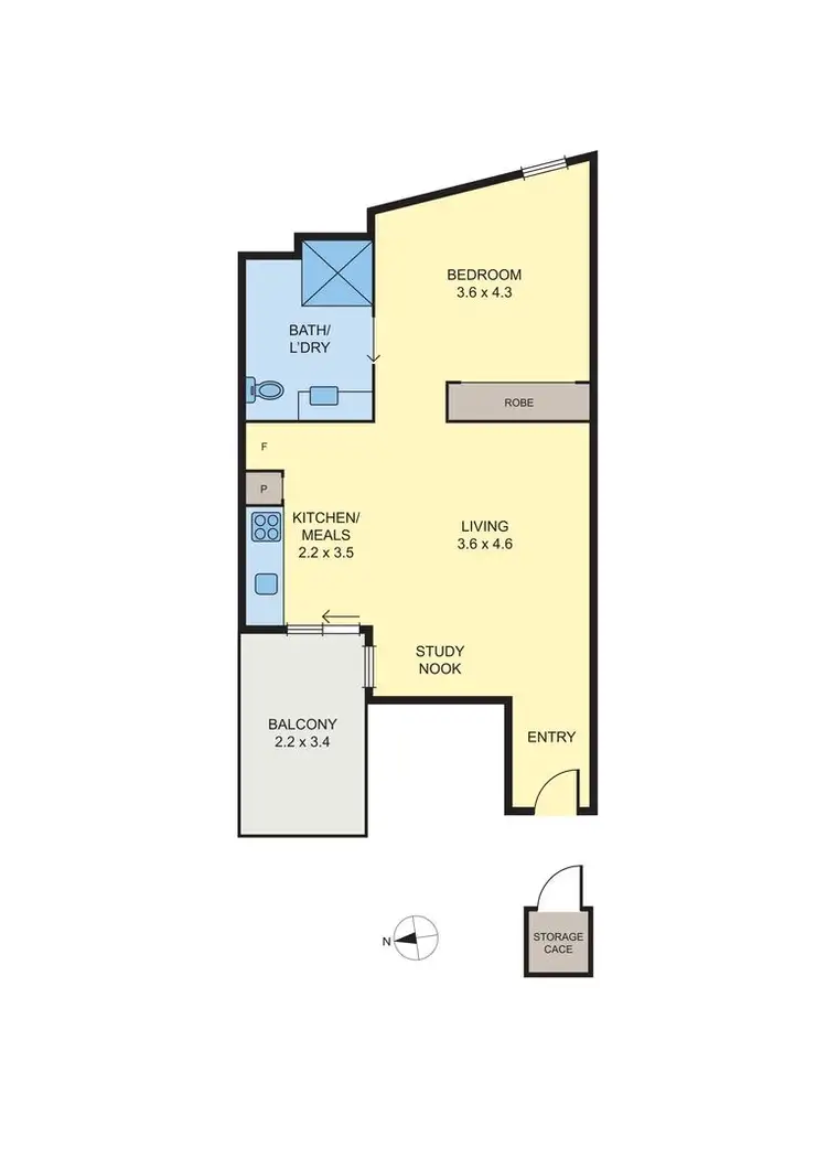 Floorplan of Homely apartment listing, 7/869 Sydney Road, Brunswick VIC 3056