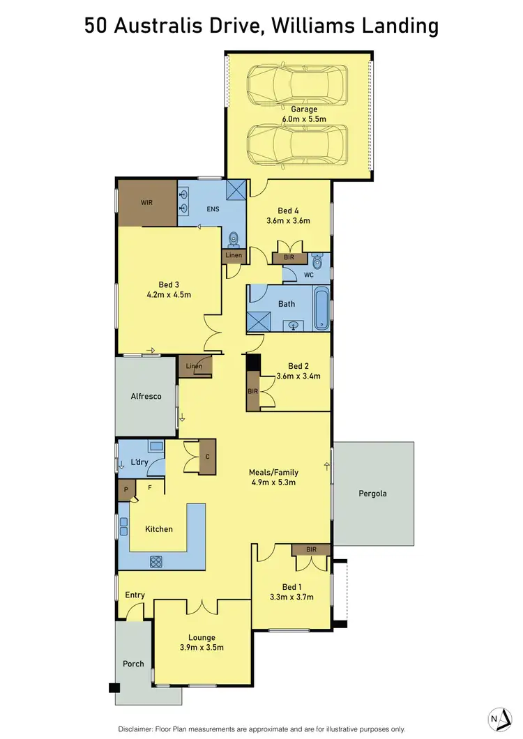 Floorplan of Homely house listing, 50 Australis Drive, Williams Landing VIC 3027