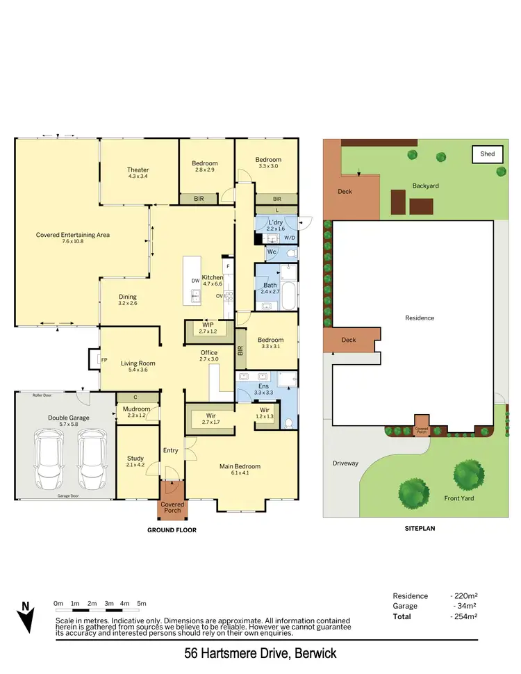 Floorplan of Homely house listing, 56 Hartsmere Drive, Berwick VIC 3806