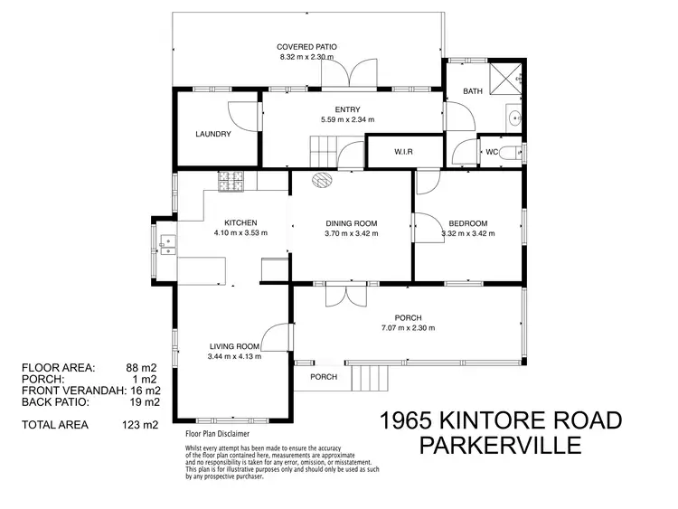 Floorplan of Homely house listing, 1965 Kintore Road, Parkerville WA 6081