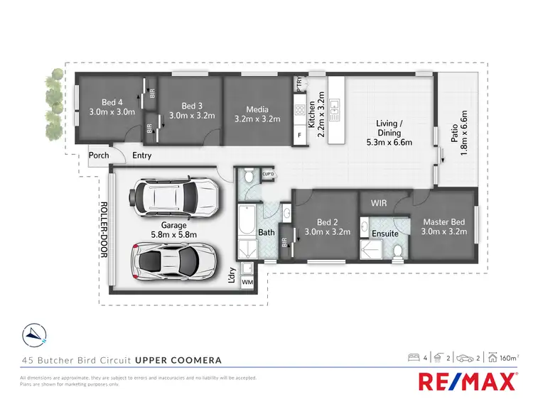 Floorplan of Homely house listing, 45 Butcher Bird Circuit, Upper Coomera QLD 4209