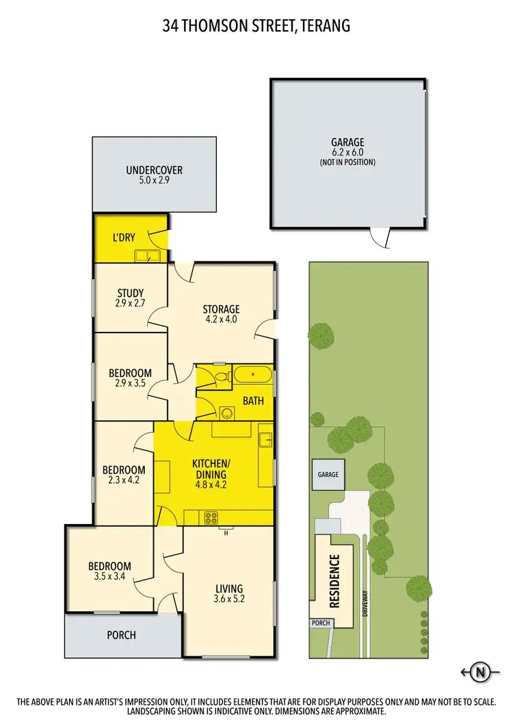 Floorplan of Homely house listing, 34 Thomson Street, Terang VIC 3264