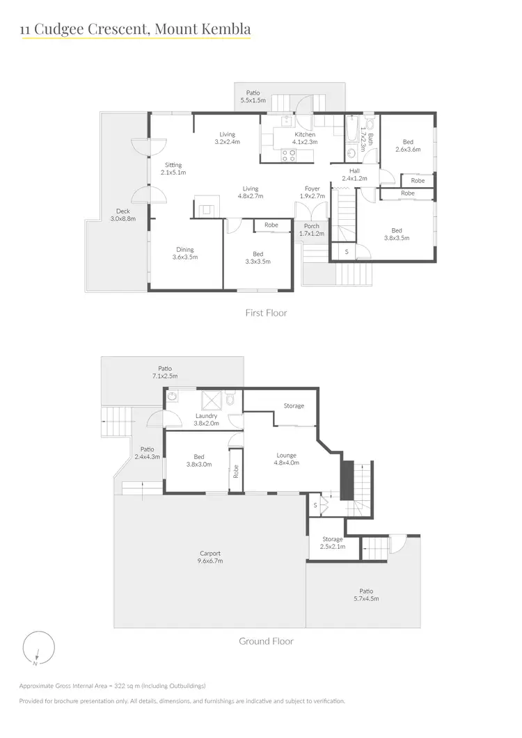 Floorplan of Homely house listing, 11 Cudgee Crescent, Mount Kembla NSW 2526