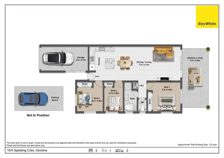 Floorplan of Homely townhouse listing, 16/5 Spalding Crescent, Goodna QLD 4300