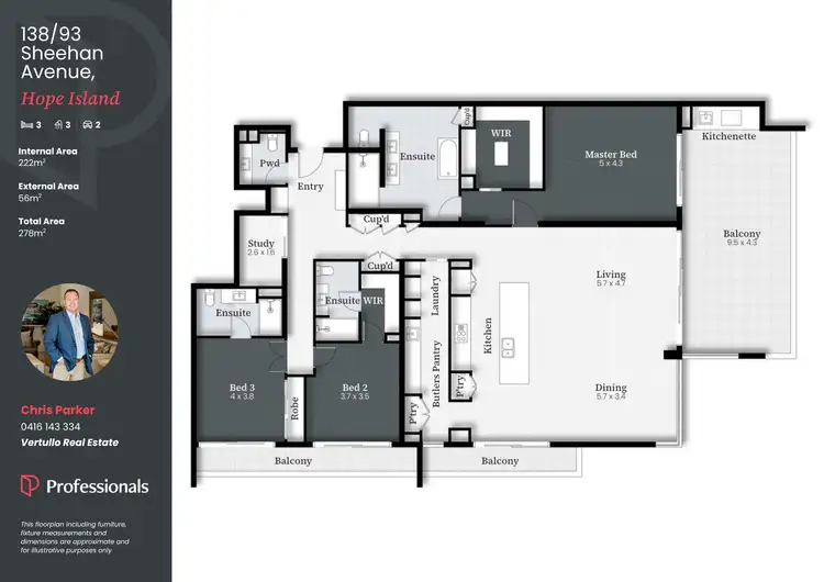 Floorplan of Homely apartment listing, 138/93 Sheehan Avenue, Hope Island QLD 4212