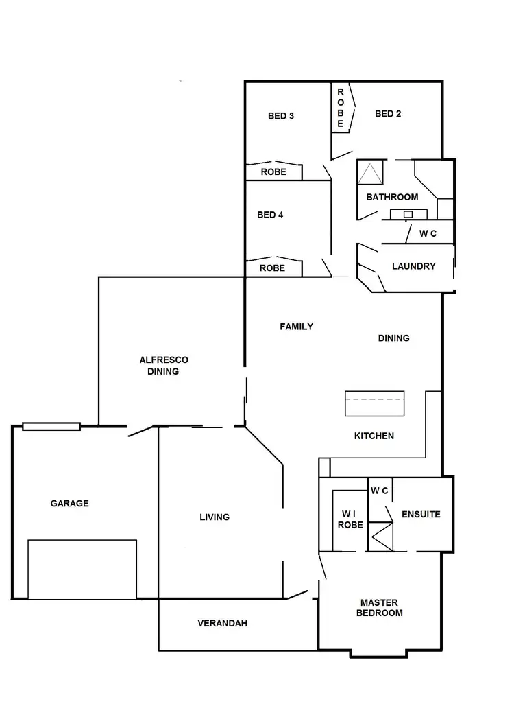 Floorplan of Homely house listing, 20 Riverina Parade, Echuca VIC 3564