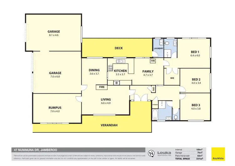 Floorplan of Homely house listing, 47 Nuninuna Drive, Jamberoo NSW 2533