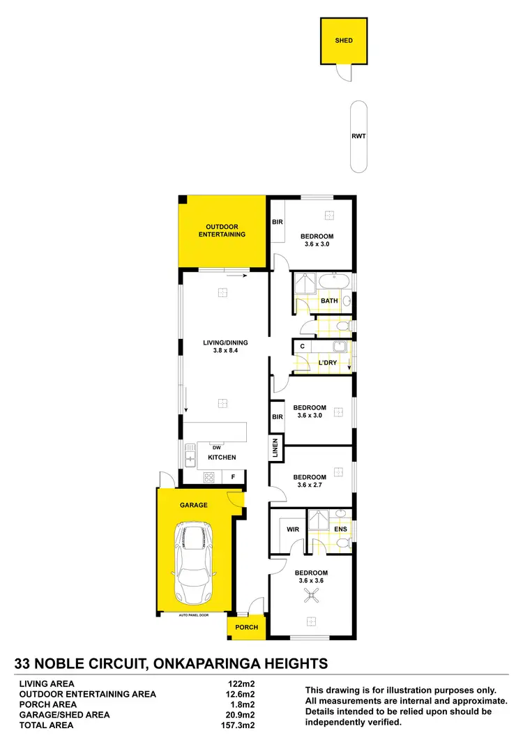 Floorplan of Homely house listing, 33 Noble Circuit, Onkaparinga Heights SA 5163