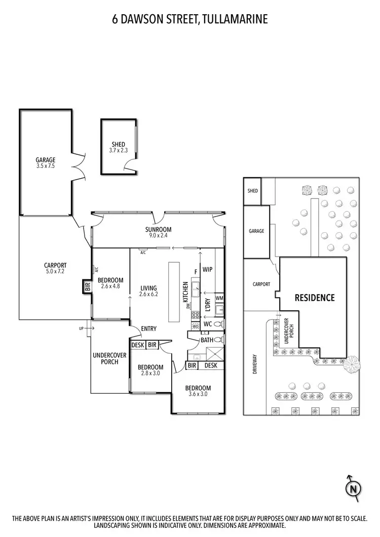 Floorplan of Homely house listing, 6 Dawson Street, Tullamarine VIC 3043