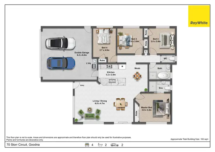 Floorplan of Homely house listing, 70 Storr Circuit, Goodna QLD 4300