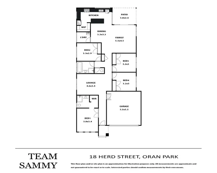 Floorplan of Homely house listing, 18 Herd Street, Oran Park NSW 2570