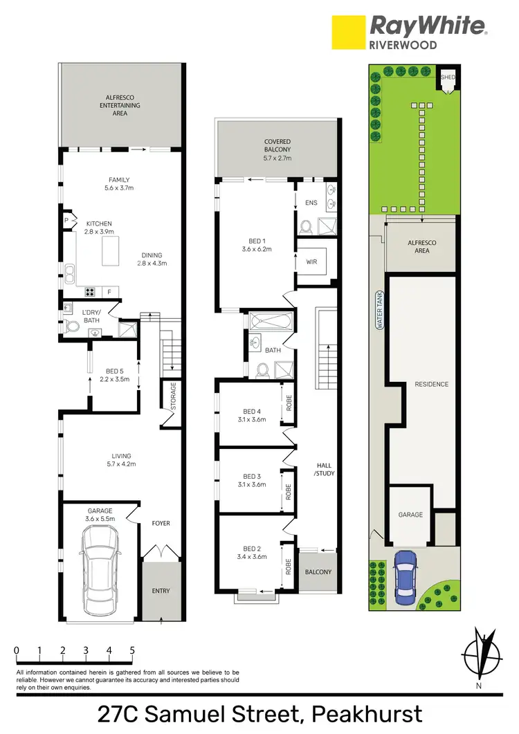 Floorplan of Homely semi-detached listing, 27C Samuel Street, Peakhurst NSW 2210