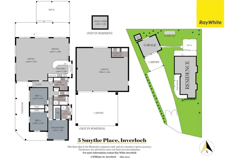 Floorplan of Homely house listing, 5 Smythe Place, Inverloch VIC 3996