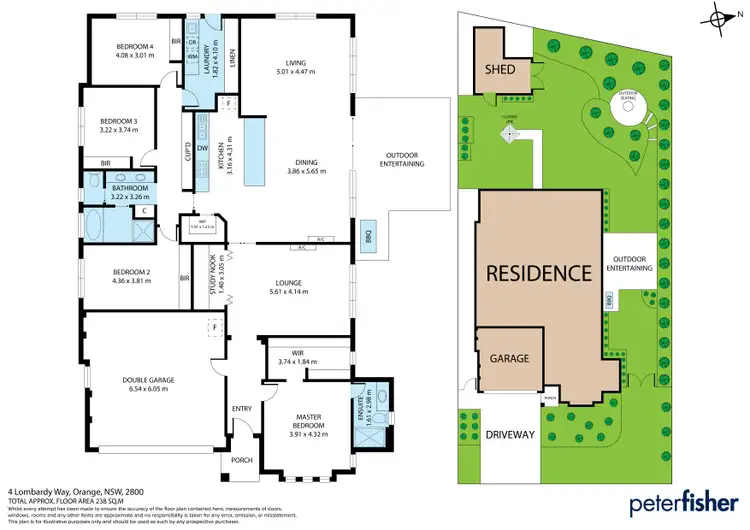 Floorplan of Homely house listing, 4 Lombardy Way, Orange NSW 2800