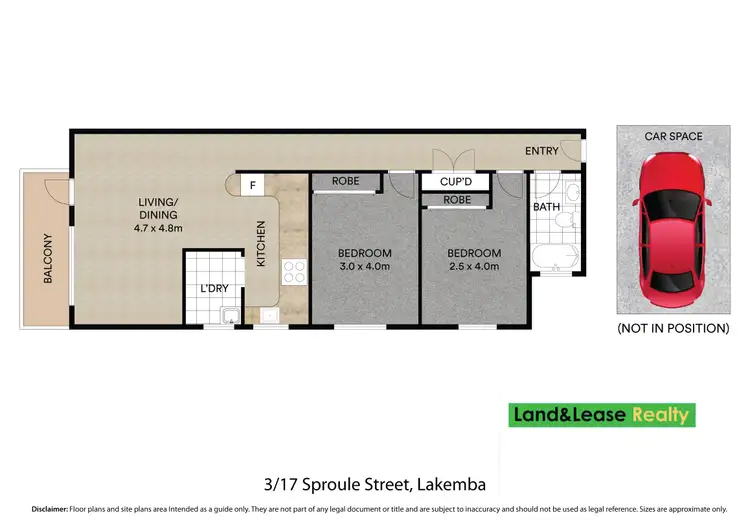 Floorplan of Homely unit listing, 3/17 Sproule Street, Lakemba NSW 2195