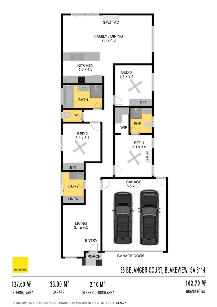 Floorplan of Homely house listing, 35 Belanger Court, Blakeview SA 5114