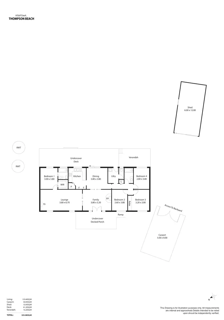 Floorplan of Homely house listing, 6 Gull Court, Thompson Beach SA 5501