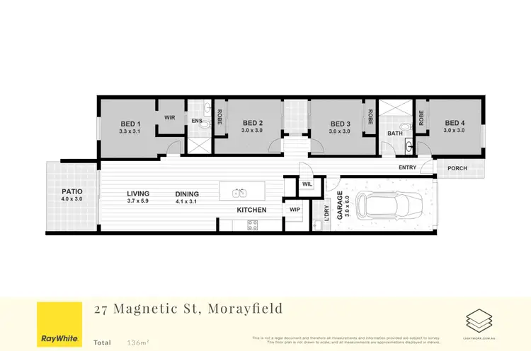 Floorplan of Homely house listing, 27 Magnetic Street, Morayfield QLD 4506