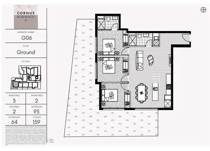 Floorplan of Homely apartment listing, G06/362-364 Burwood Highway, Burwood VIC 3125