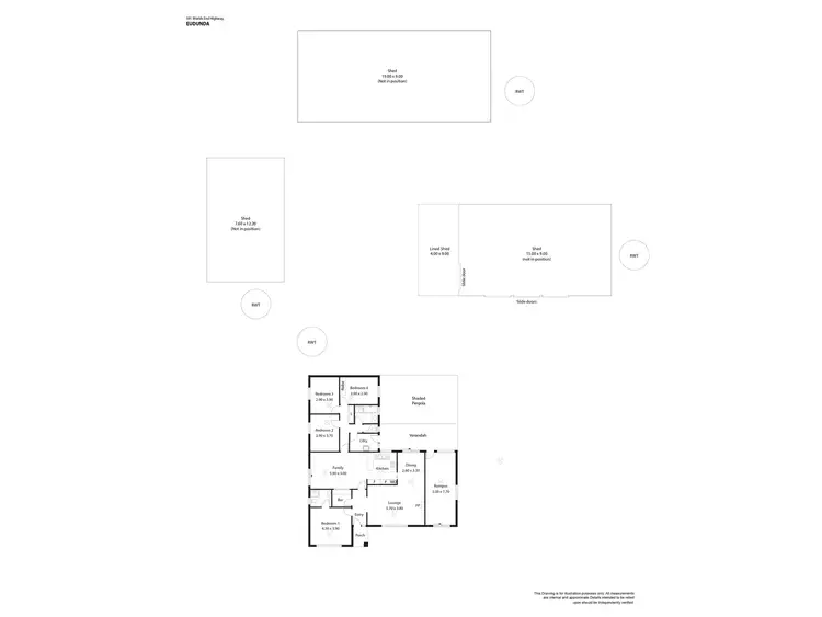 Floorplan of Homely house listing, 591 Worlds End Highway, Eudunda SA 5374