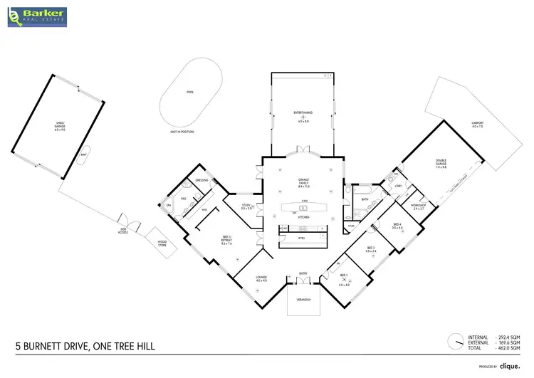 Floorplan of Homely house listing, 5 Burnett Drive, One Tree Hill SA 5114