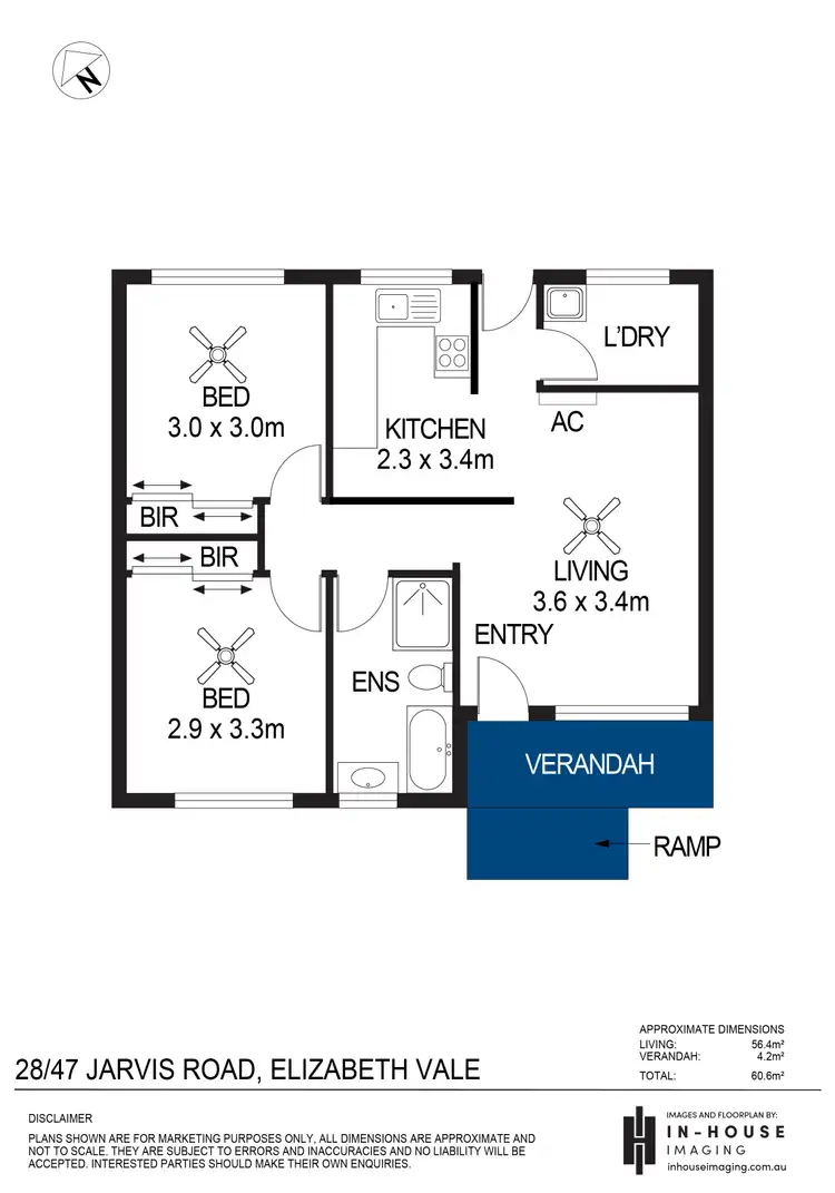 Floorplan of Homely unit listing, 28/47 Jarvis Road, Elizabeth Vale SA 5112