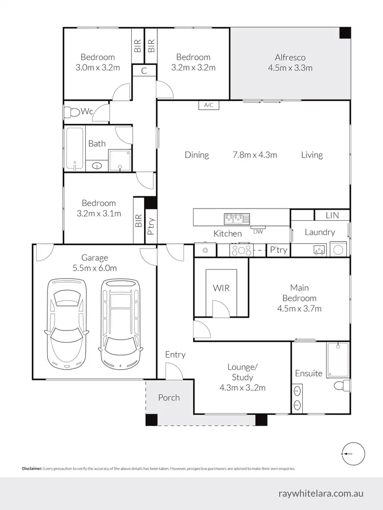 Floorplan of Homely house listing, 16 Skipton Street, Lara VIC 3212