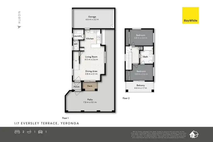 Floorplan of Homely townhouse listing, 1/7 Eversley Terrace, Yeronga QLD 4104