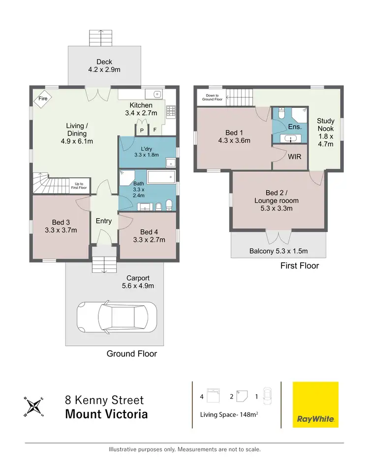 Floorplan of Homely house listing, 8 Kenny Street, Mount Victoria NSW 2786