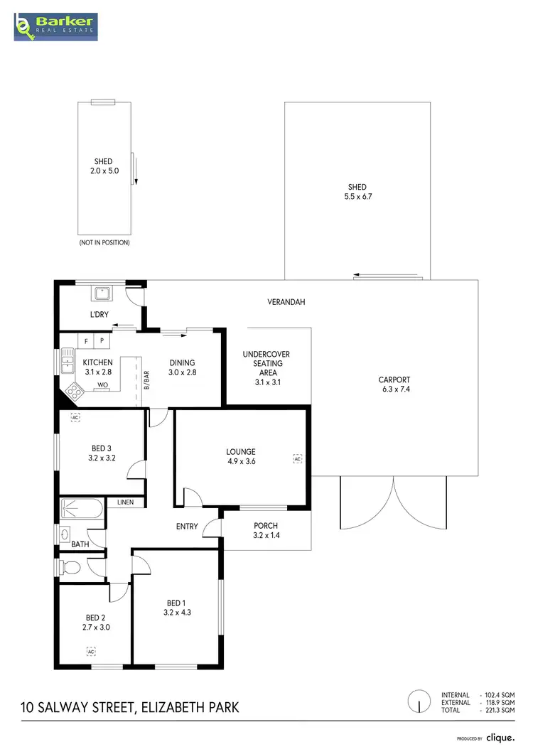 Floorplan of Homely house listing, 10 Salway Street, Elizabeth Park SA 5113