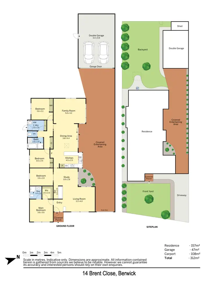 Floorplan of Homely house listing, 14 Brent Close, Berwick VIC 3806