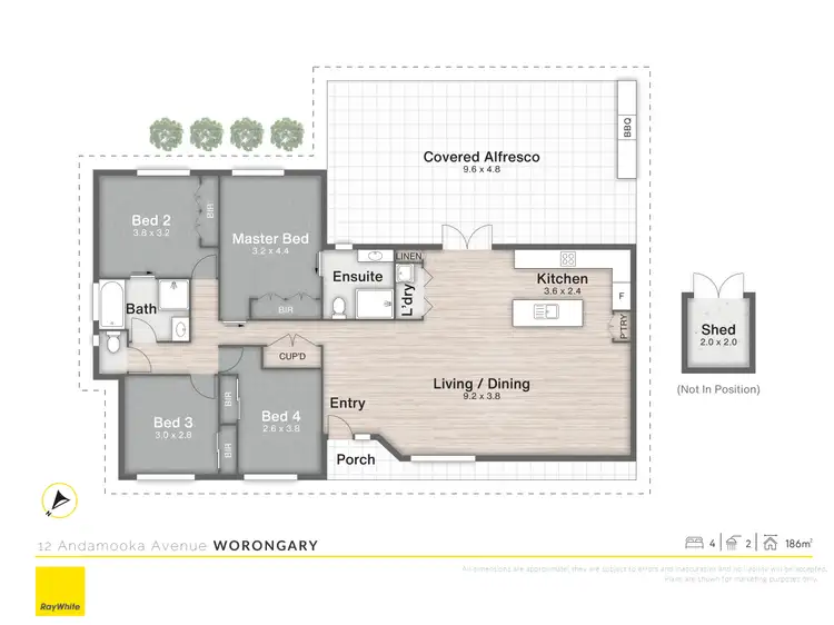 Floorplan of Homely house listing, 12 Andamooka Avenue, Worongary QLD 4213