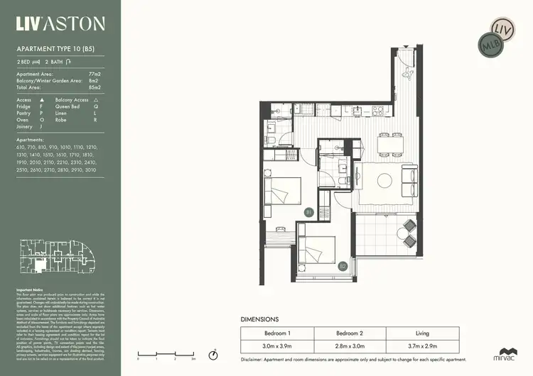 Floorplan of Homely apartment listing, 1210/7 Siddeley Street, Docklands VIC 3008