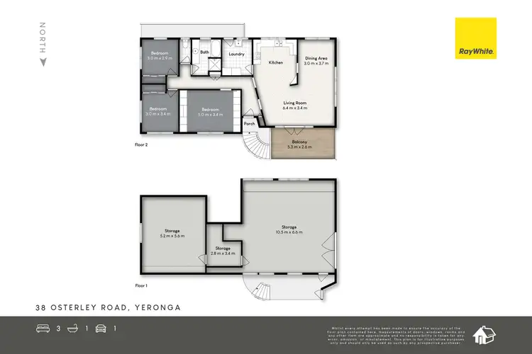 Floorplan of Homely house listing, 38 Osterley Road, Yeronga QLD 4104