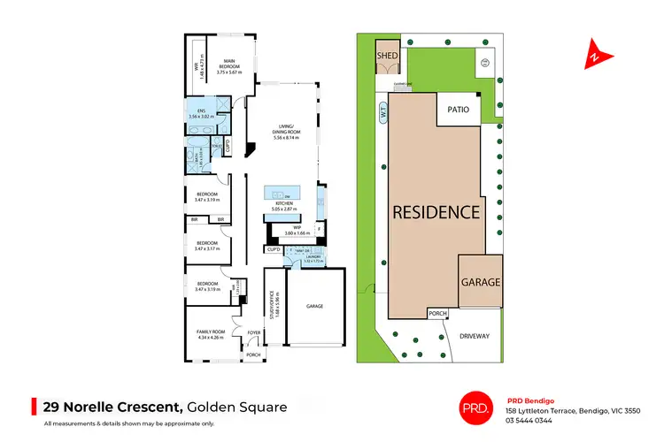 Floorplan of Homely house listing, 29 Norelle Crescent, Golden Square VIC 3555