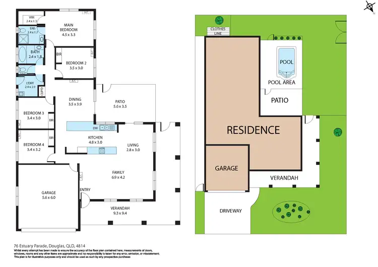 Floorplan of Homely house listing, 76 Estuary Parade, Douglas QLD 4814