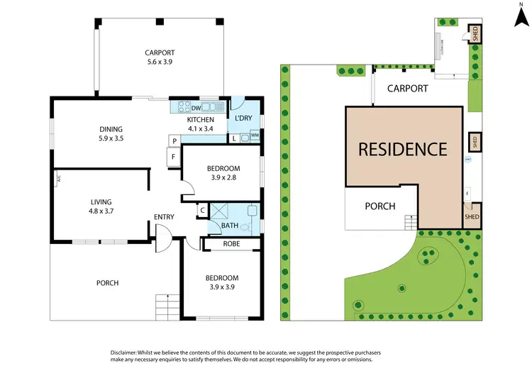 Floorplan of Homely unit listing, 1/3 Maureen Street, Mount Waverley VIC 3149