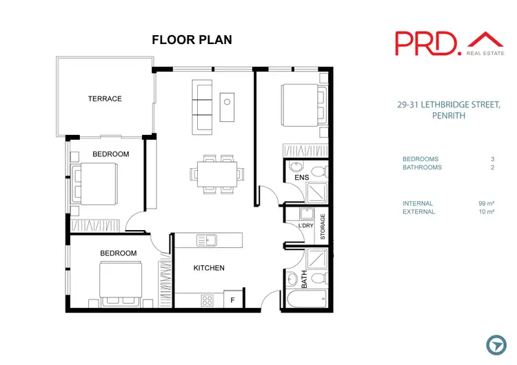 Floorplan of Homely unit listing, 308/29-31 Lethbridge Street, Penrith NSW 2750