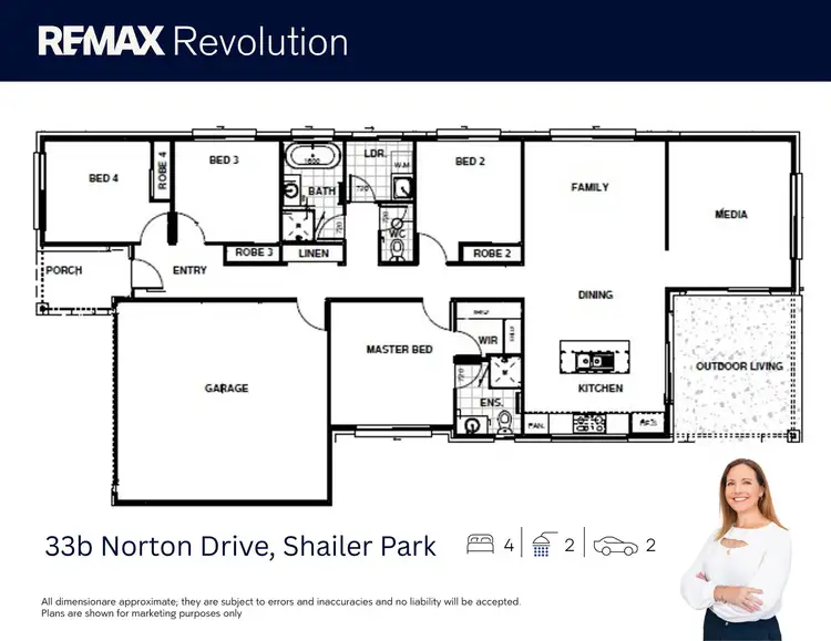 Floorplan of Homely house listing, 33b Norton Drive, Shailer Park QLD 4128