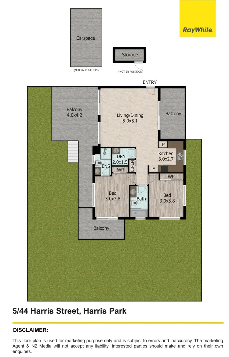 Floorplan of Homely apartment listing, 5/44 Harris Street, Harris Park NSW 2150