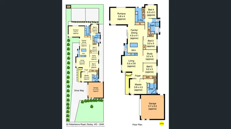 Floorplan of Homely house listing, 32 Robertsons Road, Darley VIC 3340