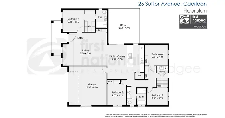 Floorplan of Homely house listing, 25 Suttor Avenue, Mudgee NSW 2850