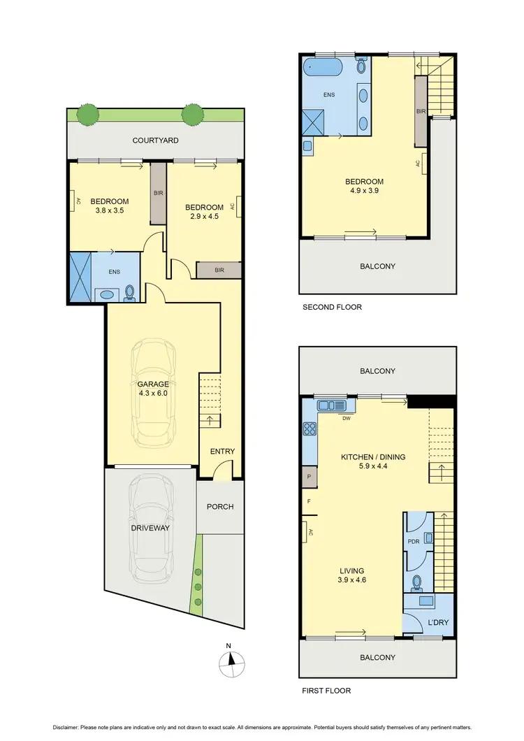 Floorplan of Homely townhouse listing, 1D Suvla Grove, Coburg North VIC 3058