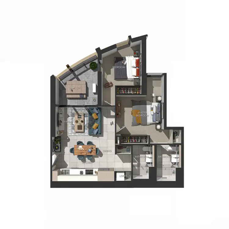 Floorplan of Homely apartment listing, 706/101 Therry St, Melbourne VIC 3000