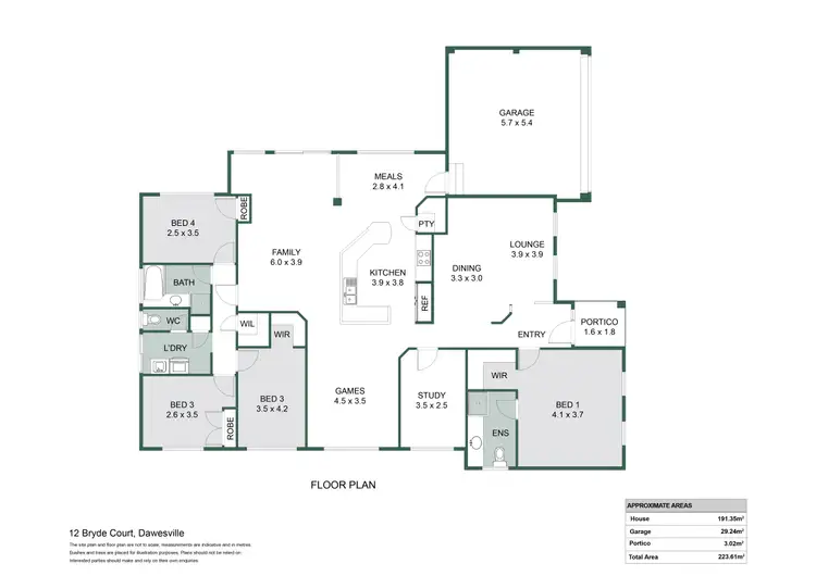 Floorplan of Homely house listing, 12 Bryde Court, Dawesville WA 6211