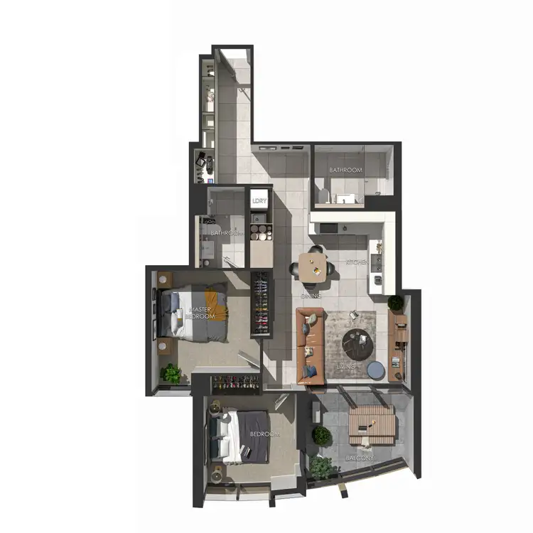 Floorplan of Homely apartment listing, 3205/101 Therry St, Melbourne VIC 3000