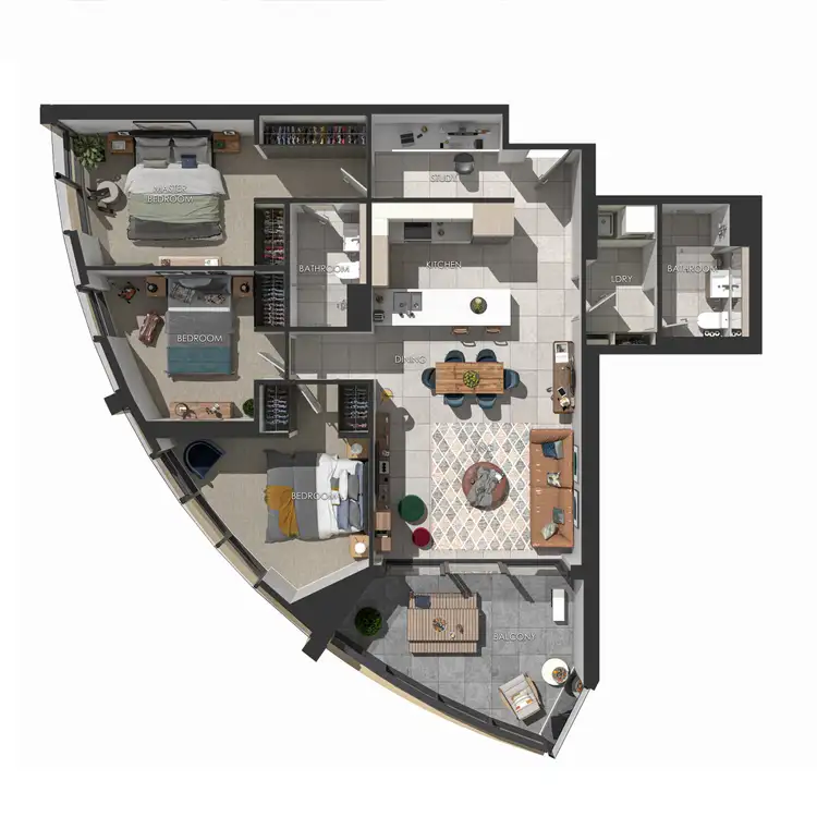 Floorplan of Homely apartment listing, 3309/101 Therry St, Melbourne VIC 3000