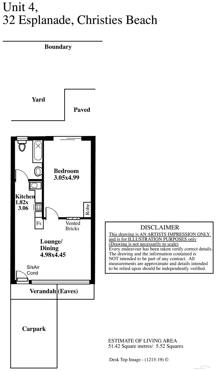 Floorplan of Homely unit listing, 4/32 Esplanade, Christies Beach SA 5165